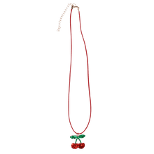 Load image into Gallery viewer, Glitter Cherry Necklace