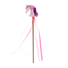 Load image into Gallery viewer, Pink Glitter Unicorn Wand