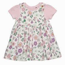 Load image into Gallery viewer, Baby Girls Floral Print Pinny Set