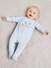 Load image into Gallery viewer, Baby Boys Elephant Embroidered Sleepsuit