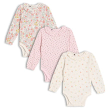 Load image into Gallery viewer, Flower Print 3 PK Bodysuits