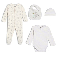 Load image into Gallery viewer, Zebra 4 Piece Sleepsuit Set