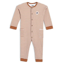 Load image into Gallery viewer, Brown Striped Romper