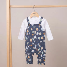 Load image into Gallery viewer, Baby Boys Farm Print Dungaree Set