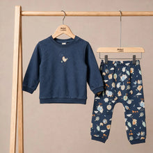 Load image into Gallery viewer, Baby Boys Navy Farm Animal Top And Jogger Set