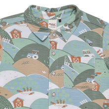 Load image into Gallery viewer, Baby Boys Bamboo Blend Farm Motif Short Sleeve Shirt