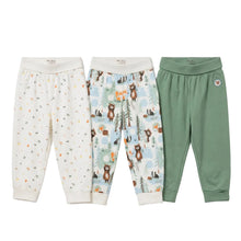 Load image into Gallery viewer, Set Of 3 Woodland Animal Print Joggers