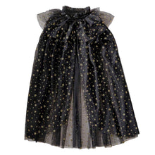 Load image into Gallery viewer, Little Rays Black &amp; Gold Star Witch Costume Cape