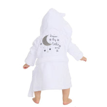 Load image into Gallery viewer, BABY &quot; DREAM BIG LITTLE ONE&quot; HOODED DRESSING GOWN