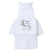 Load image into Gallery viewer, BABY &quot; DREAM BIG LITTLE ONE&quot; HOODED DRESSING GOWN