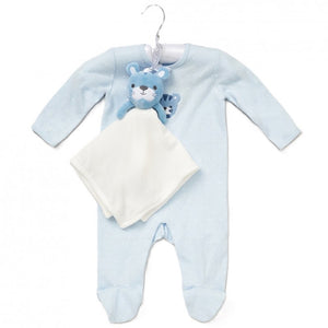 BABY TIGER CROCHET APPLIQUE ALL IN ONE & COMFORTER SET
