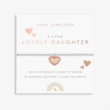 Load image into Gallery viewer, Kids&#39; A Little &#39;Daughter&#39; Bracelet In Silver And Rose Gold Plating