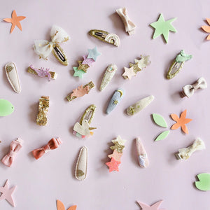 Glitter Dinosaur Bar Clips