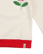 Load image into Gallery viewer, FLOWER EMBROIDERED SWEATSHIRT