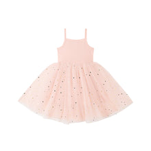 Load image into Gallery viewer, Pale Pink Tulle Dress With Gold Moon And Stars