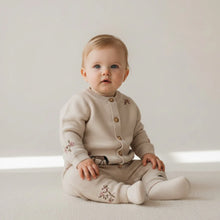Load image into Gallery viewer, Horseshoe Floral Organic Cotton Cardigan