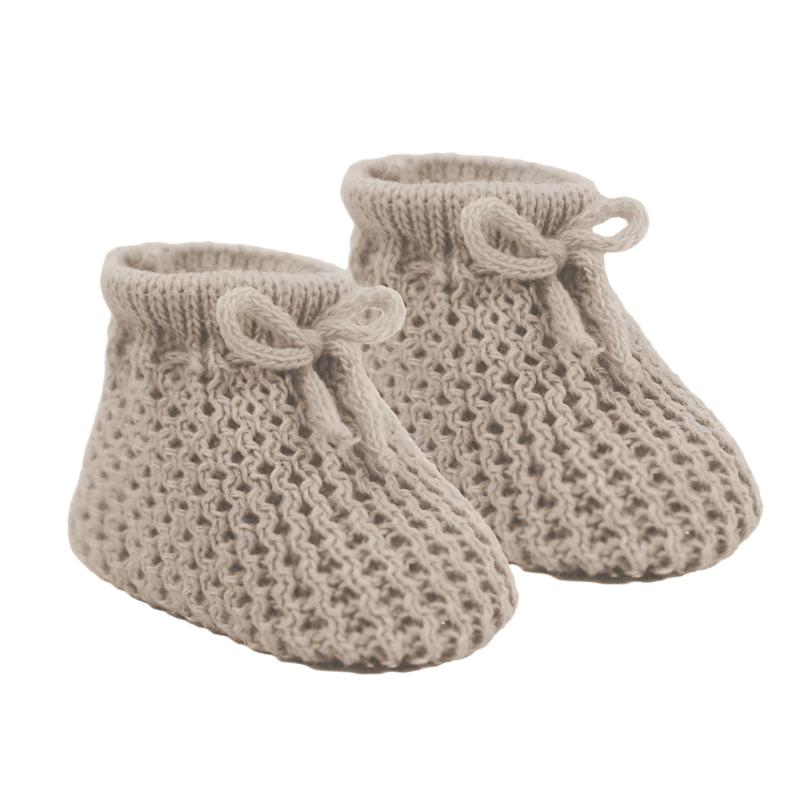 Taupe Baby Booties