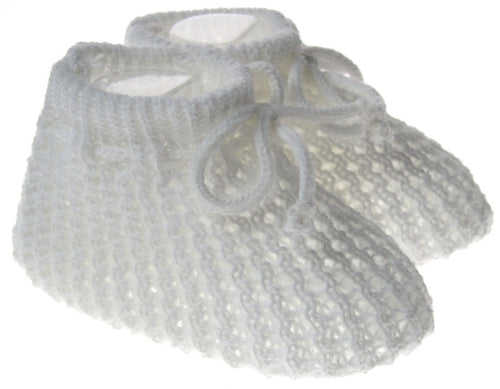 White Baby Booties