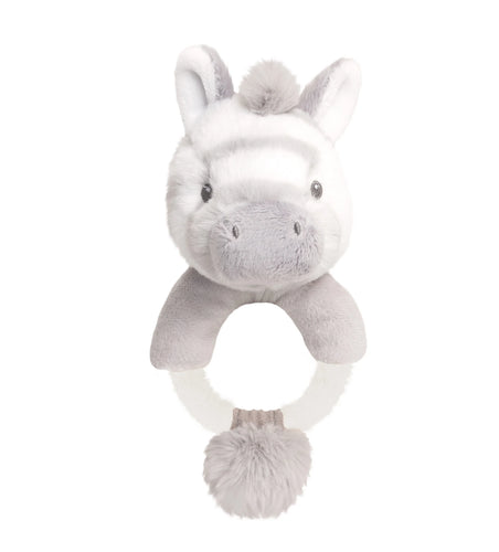 Zebra Cuddle Ring Rattle