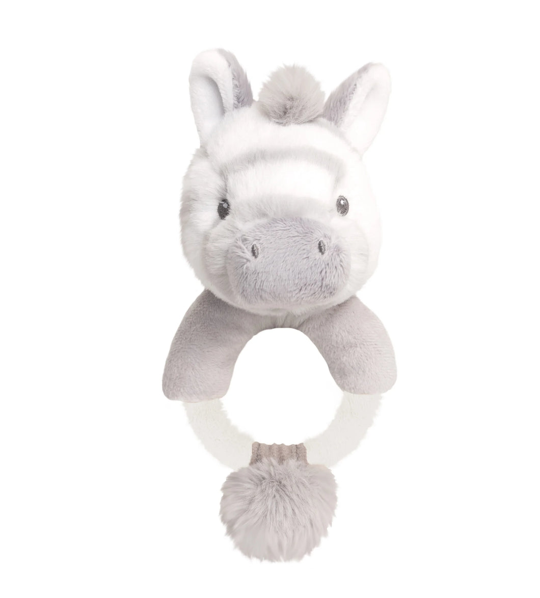 Zebra Cuddle Ring Rattle