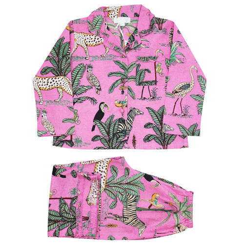 Pink Jungle Traditional Pyjamas