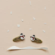 Load image into Gallery viewer, Snowman Glitter Clips x526
