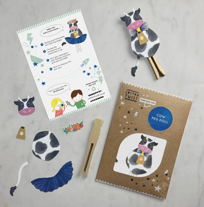 Make Your Own Peg Doll - Cow