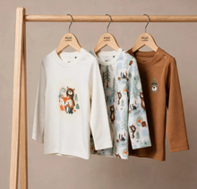 Load image into Gallery viewer, Set Of 3  Woodland Animal Long Sleeve T-Shirts
