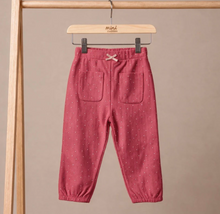 Load image into Gallery viewer, Rose Pink Polka Dot Joggers