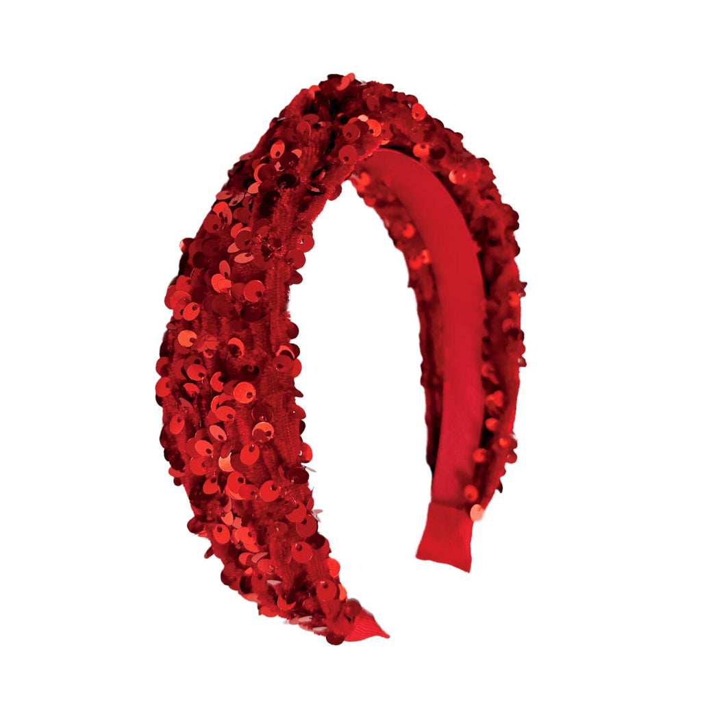 Sequin Red Headband