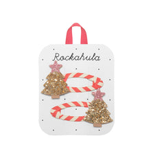 Load image into Gallery viewer, Stripy Christmas Tree Clips