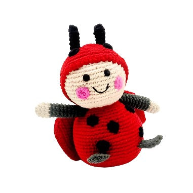 Crochet Toy Handmade Fairtrade Lady Bird Rattle