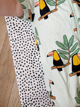 Load image into Gallery viewer, Travel Baby Changing Mat | Black Spotty Print | Handmade UK