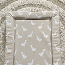Load image into Gallery viewer, Baby Changing Mat | White Goose Unisex Print | Handmade UK