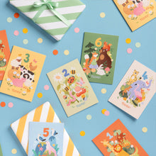 Load image into Gallery viewer, Children’s 6th Birthday Card – Woodland Animal Design
