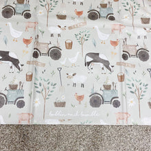 Load image into Gallery viewer, Children’s Splash Mat | Farm Animals Print | Table Cloth