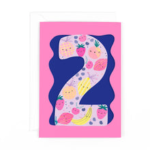 Load image into Gallery viewer, Doodle 2 Age Card Girls
