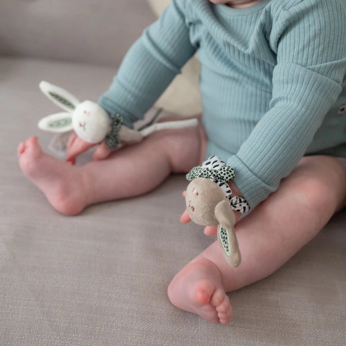 Plush Bunny Wrist Rattles