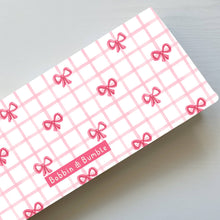 Load image into Gallery viewer, Pink Bow Travel Changing Mat | Handmade UK | Baby Girl Gift