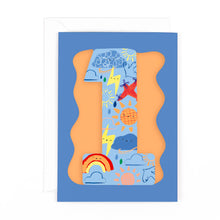 Load image into Gallery viewer, Doodle 1 Age Card Boys