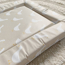 Load image into Gallery viewer, Baby Changing Mat | White Goose Unisex Print | Handmade UK