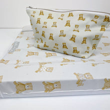 Load image into Gallery viewer, Nappy Organiser Bag | Teddy Bear Print | Baby Travel Pouch