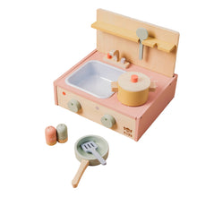 Load image into Gallery viewer, Just Bee Kids Wooden Table Top Kitchen (FSC)