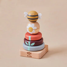 Load image into Gallery viewer, Wooden Bee Stacking Toy
