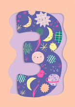 Load image into Gallery viewer, Doodle 3 Age Card Girls