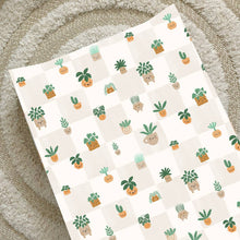Load image into Gallery viewer, Potted Plant Wedge Changing Mat | Handmade UK Baby Mat