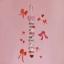 Load image into Gallery viewer, Cute Red Bow Stripy Clip