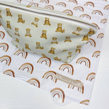 Load image into Gallery viewer, Nappy Organiser Bag | Teddy Bear Print | Baby Travel Pouch