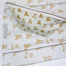 Load image into Gallery viewer, Nappy Organiser Bag | Teddy Bear Print | Baby Travel Pouch