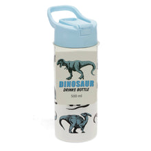 Load image into Gallery viewer, Stainless Steel bottle with push button lid 500ml - Dinosaur